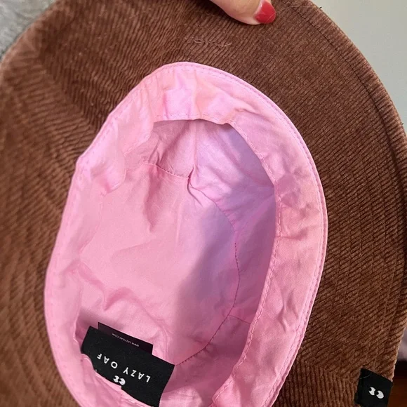 Lazy oaf brown corduroy bucket hat - Picture 2 of 4